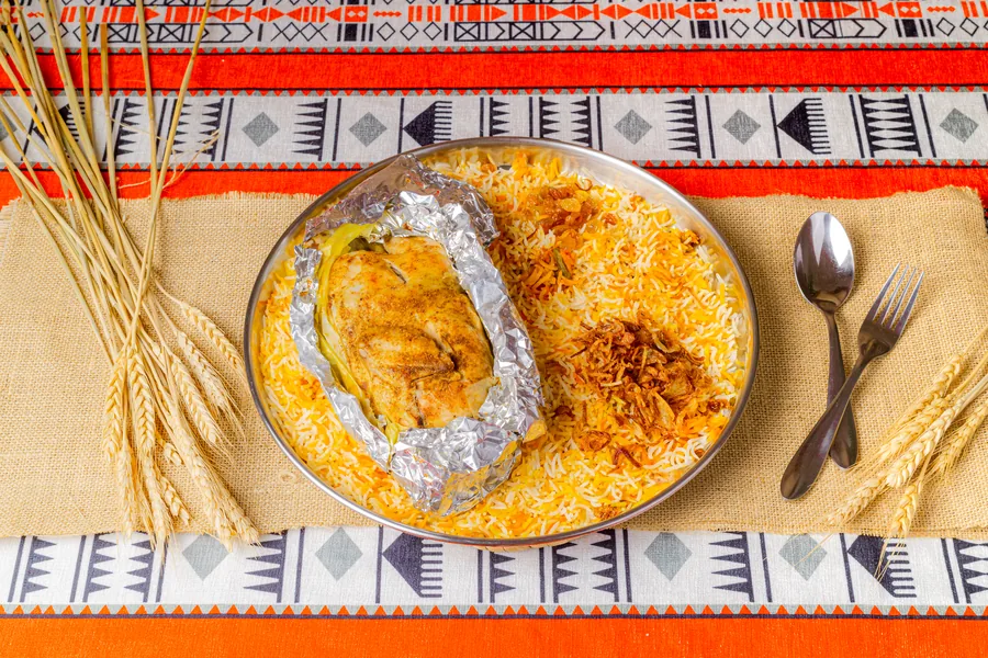 Madfoon Chicken at Mandi Aldeera