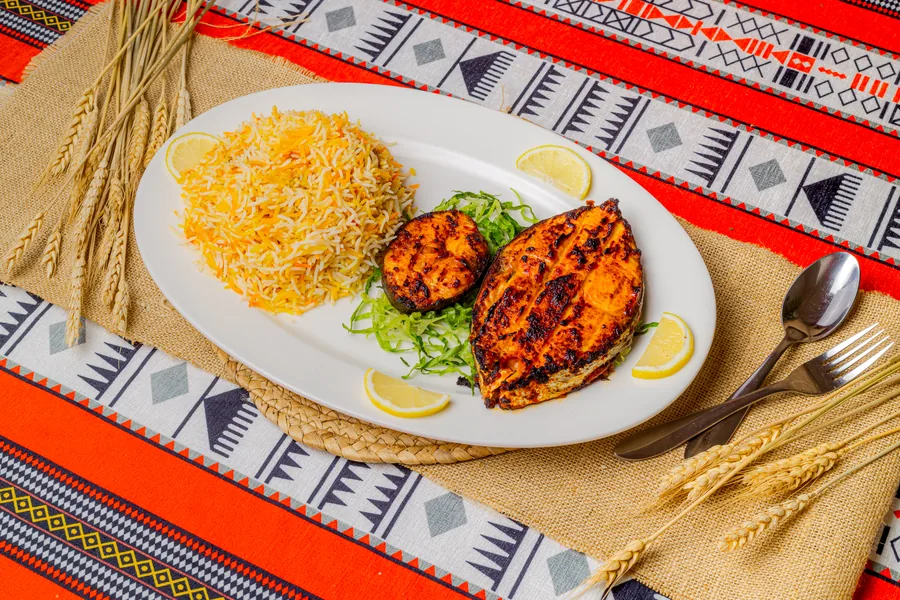 Grilled Kingfish at Mandi Aldeera