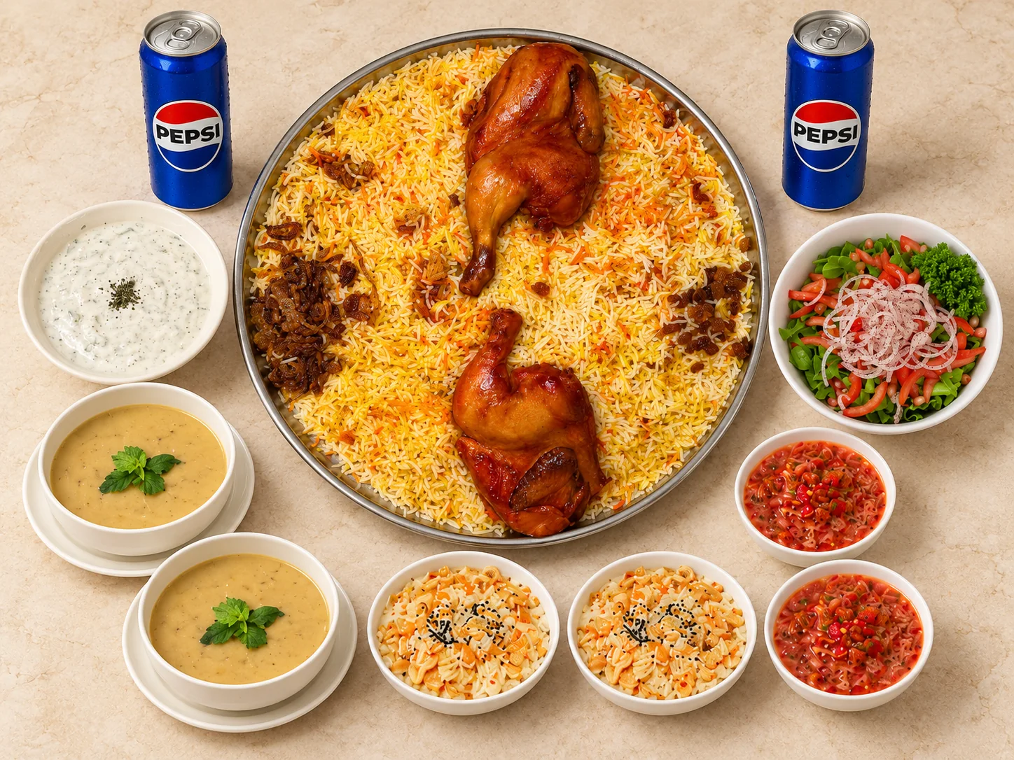 كومبو دجاج مندي متكامل