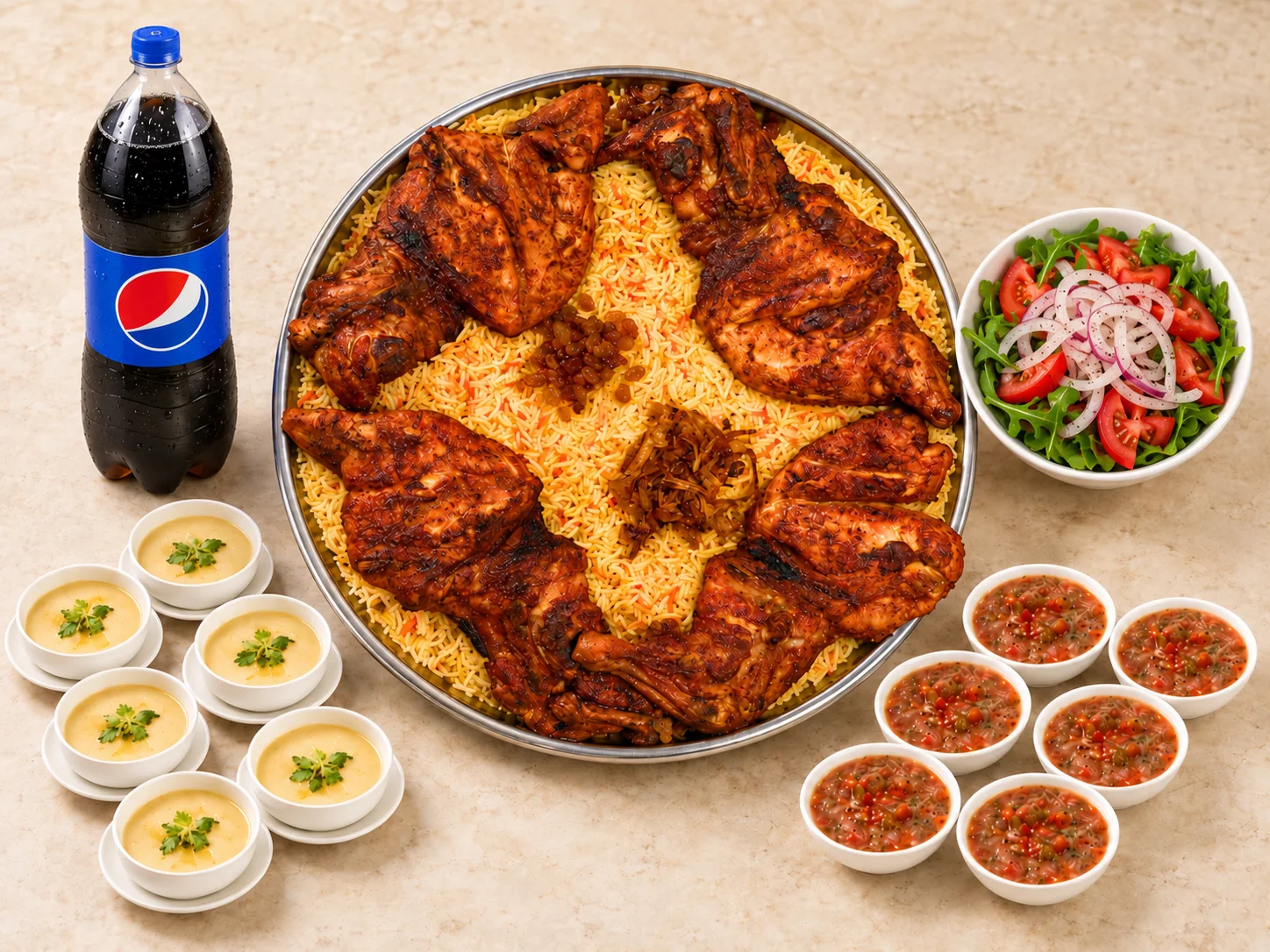 وليمة دجاج مظبي